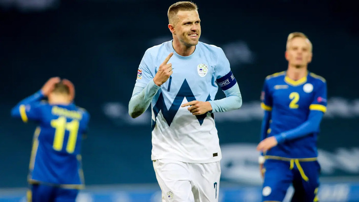 Йосип Илич в матче с Косово