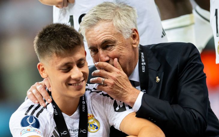 Арда Гюлер и Карло Анчелотти