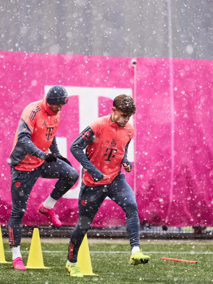 Тренировка перед матчем