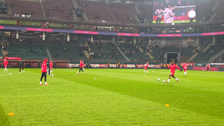 Разминка игроков «Спартака»