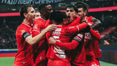 Игроки «Спартака» празднуют гол