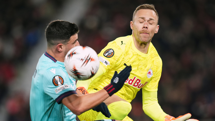 Фрагмент матча «Болонья» — «Зальцбург»