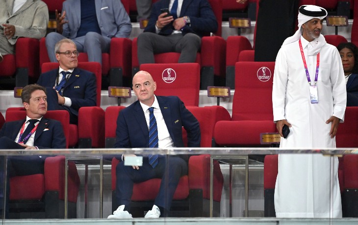 Джанни Инфантино на ЧМ-2022 в Катаре