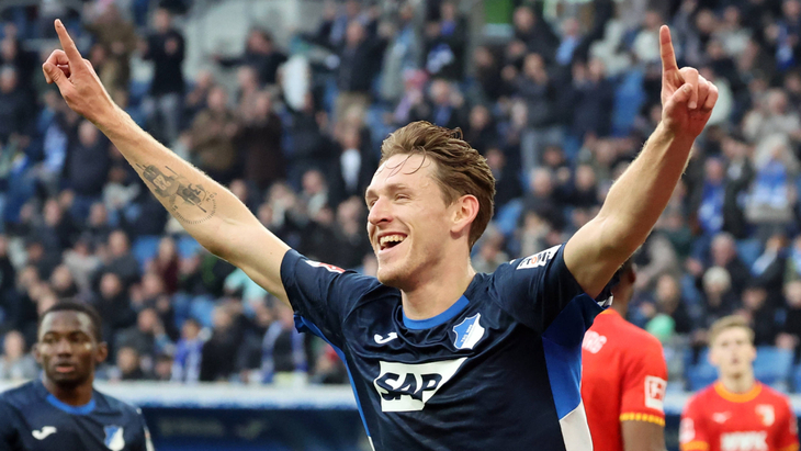 Фрагмент матча «Хоффенхайм» — «Аугсбург»