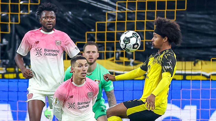 Фрагмент матча «Боруссия» Д — «Байер»