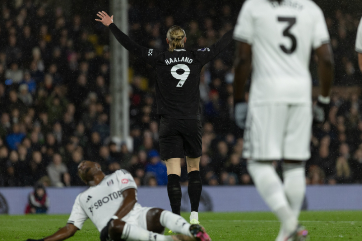 Эрлинг Холанн празднует гол