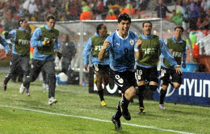 Луис Суарес (Уругвай) на ЧМ-2010 в ЮАР