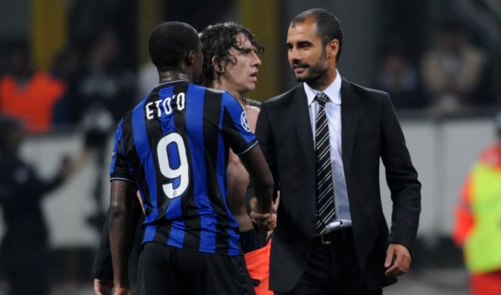 Самюэль Это’О и Хосеп Гвардиола