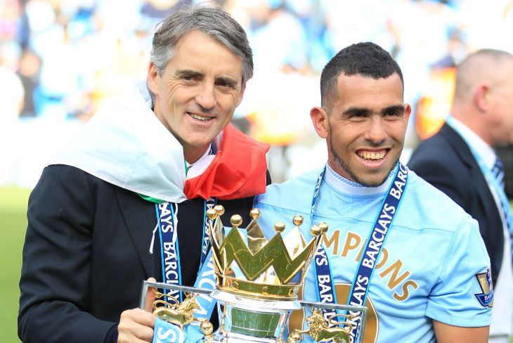 Роберто Манчини и Карлос Тевес