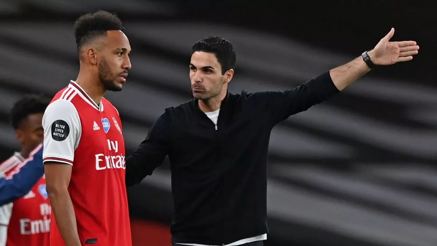 Пьер-Эмерик Обамеянг и Микель Артета