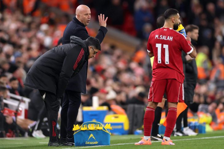 Арне Слот и Мохаммед Салах