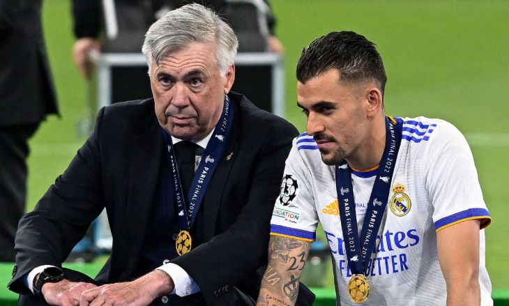 Карло Анчелотти и Дани Себальос