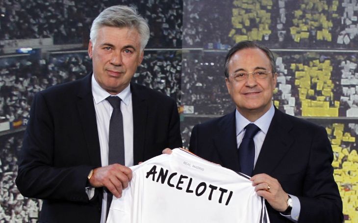 Карло Анчелотти и Флорентино Перес