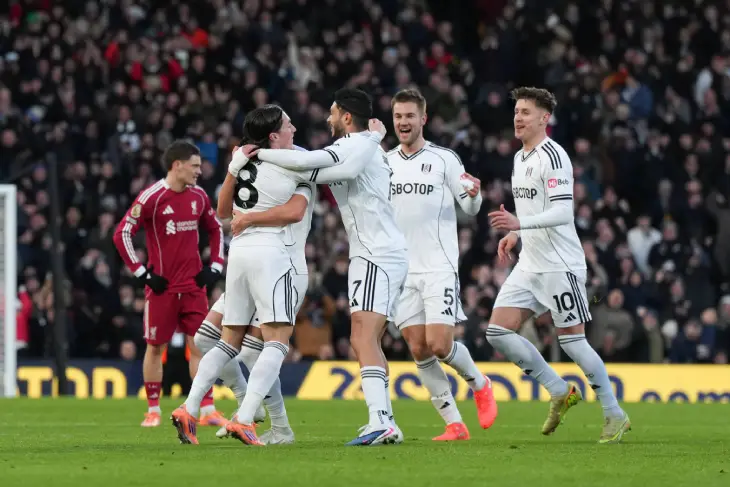 «Фулхэм» празднует гол