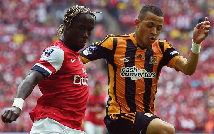 Бакари Санья и Лиам Росеньор в финале Кубка Англии-2013/2014 «Арсенал» — «Халл Сити»