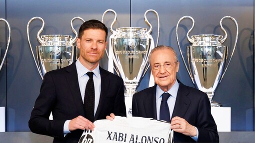 Хаби Алонсо и Флорентино Перес