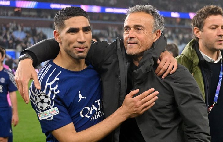 Ашраф Хакими и Луис Энрике