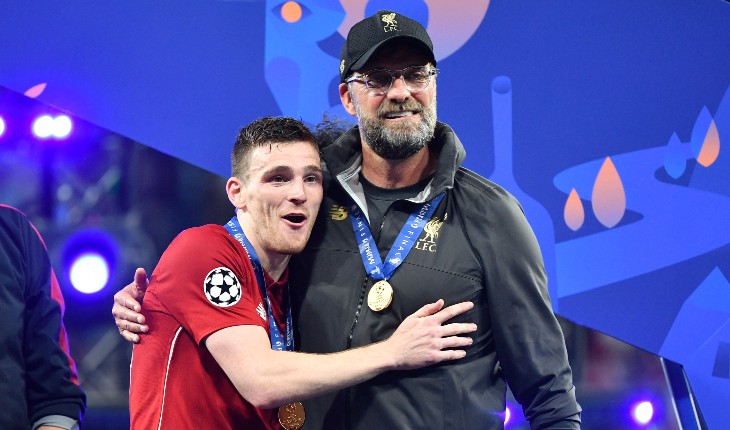 Эндрю Робертсон и Юрген Клопп