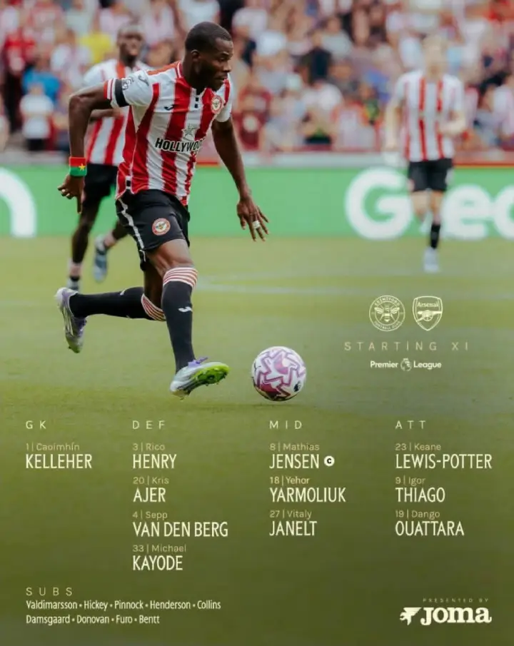 Стартовый состав «Брентфорда»