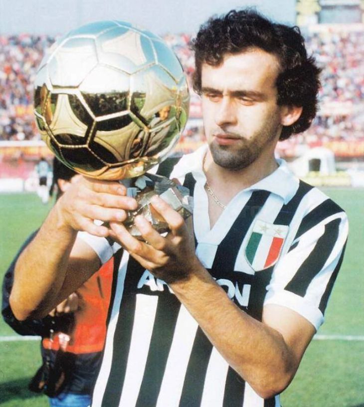 Мишель Платини с «Золотым мячом»