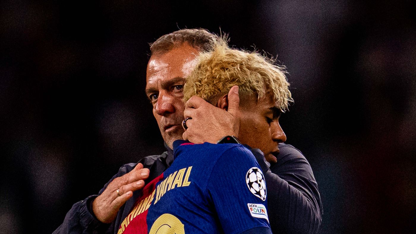 Ханс-Дитер Флик и Ламин Ямаль