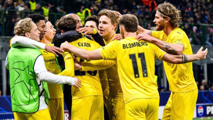 Игроки «Будё-Глимт» празднуют гол