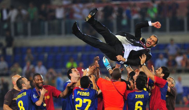 «Барселона» празднует победу в Лиге чемпионов-2008/09