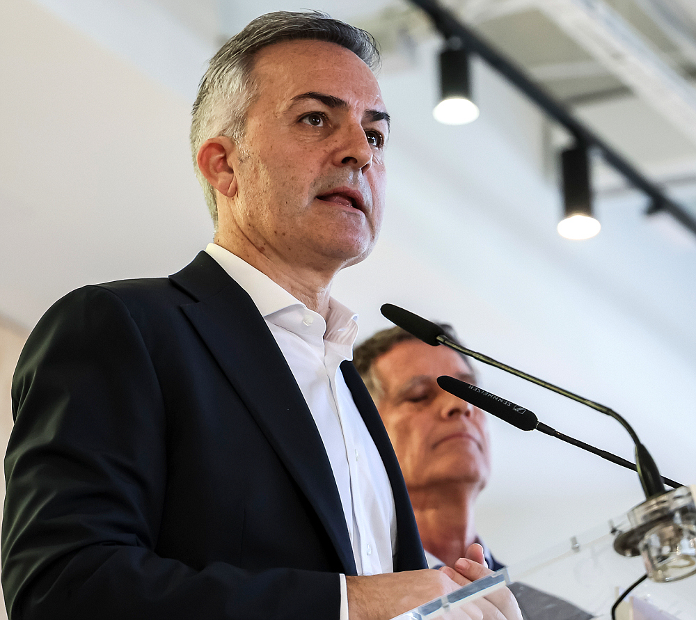 Виктор Фонт на пресс-конференции, посвященной презентации его кандидатуры на пост президента ФК «Барселона». 23 января 2026 г.