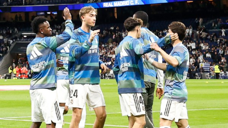 Игроки «Реала» на разминке