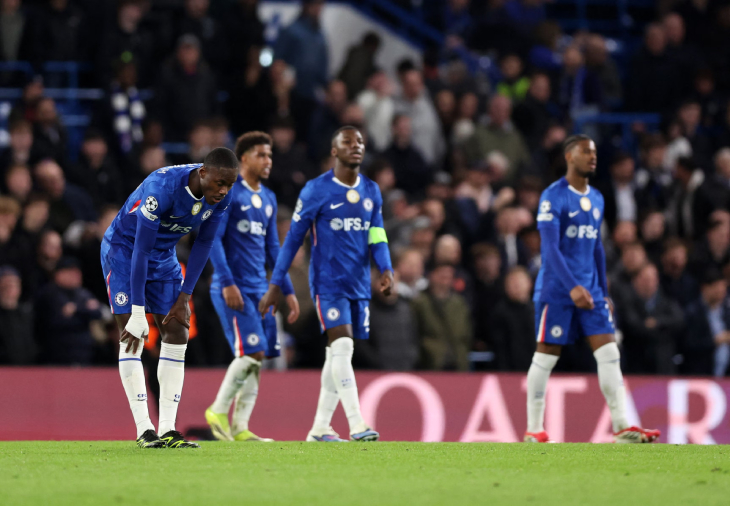 Игроки «Челси» после пропущенного гола