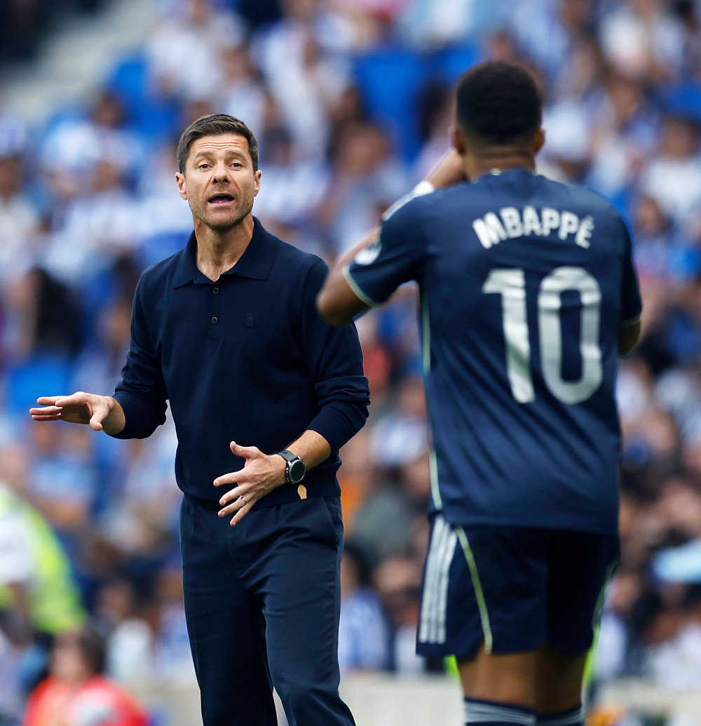 Хаби Алонсо и Килиан Мбаппе