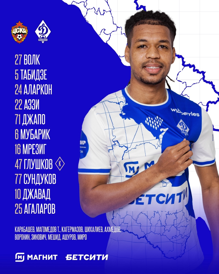 Стартовый состав «Динамо»