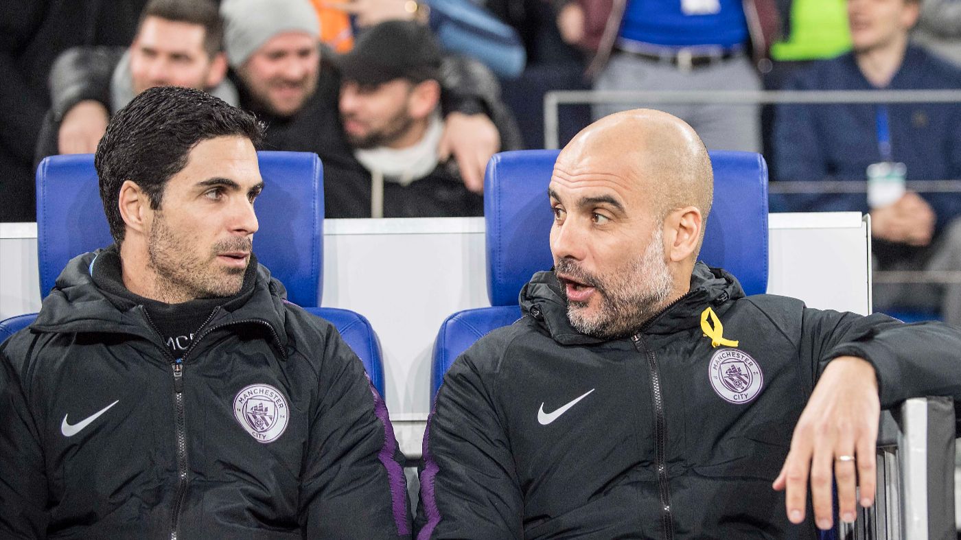 Микель Артета и Пеп Гвардиола