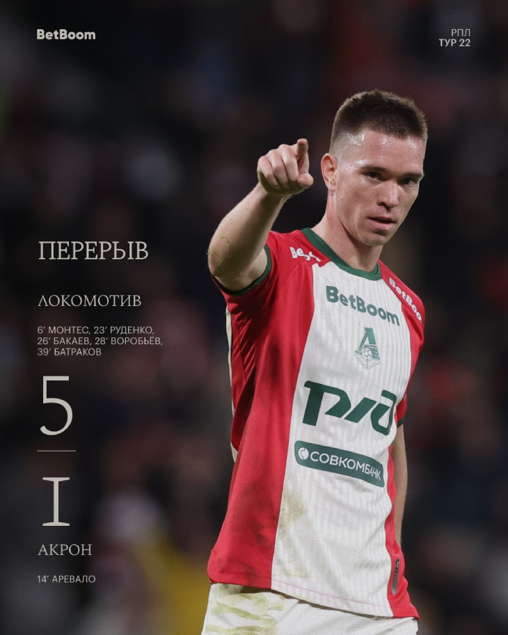 Итог первого тайма