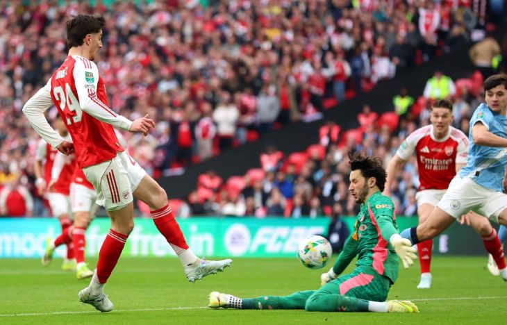 Запасной голкипер «Манчестер Сити» Джеймс Траффорд не пропустил ни одного гола на «Уэмбли»