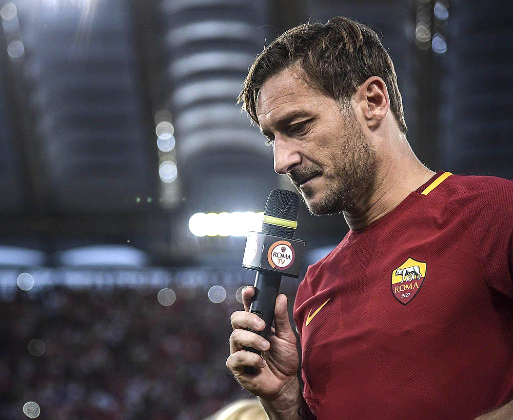 Франческо Тотти прощается с «Ромой». 28 мая 2017 года
