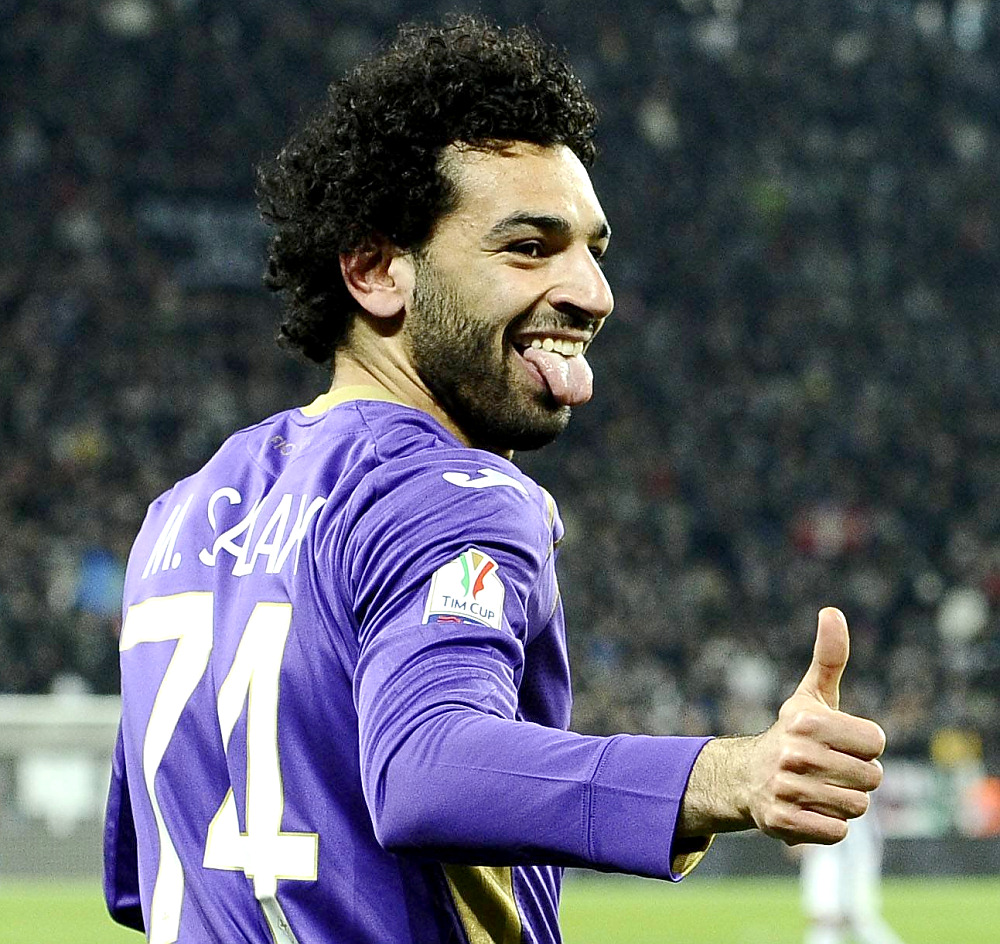 Мохамед Салах в майке «Фиорентины». 3 мая 2015 года