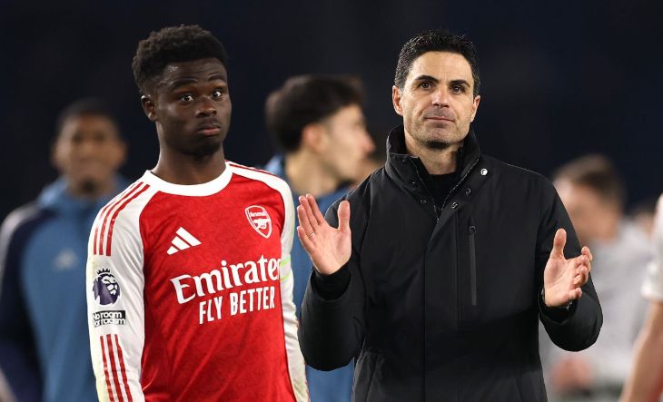 Букайо Сака и Микель Артета