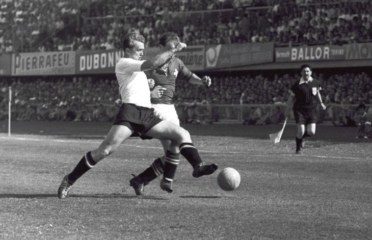 Австрия — Швейцария (7:5), 1/4 финала ЧМ-1954