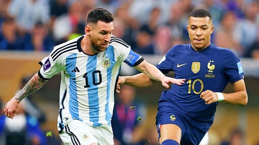 Лионель Месси и Килиан Мбаппе