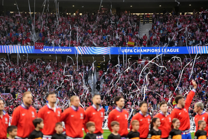 Трибуны «Метрополитано» перед матчем