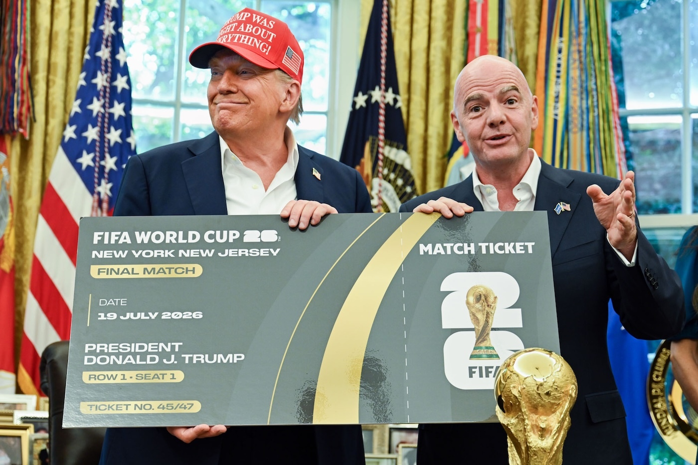 Дональд Трамп и Джанни Инфантино