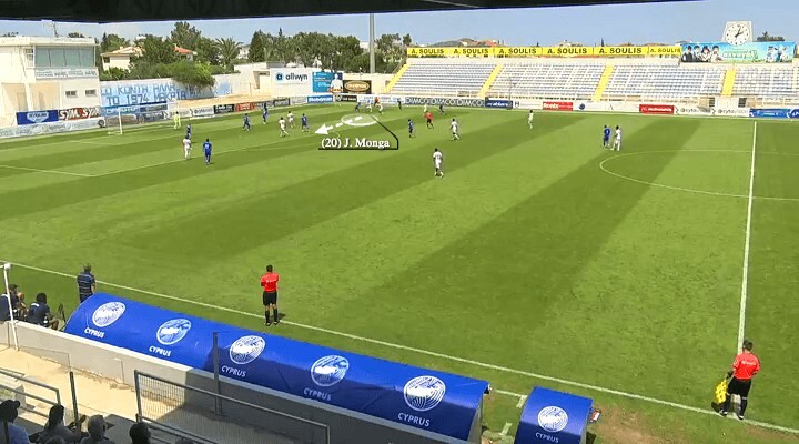 Скриншот трансляции матча Англия U18 — Кипр U18
