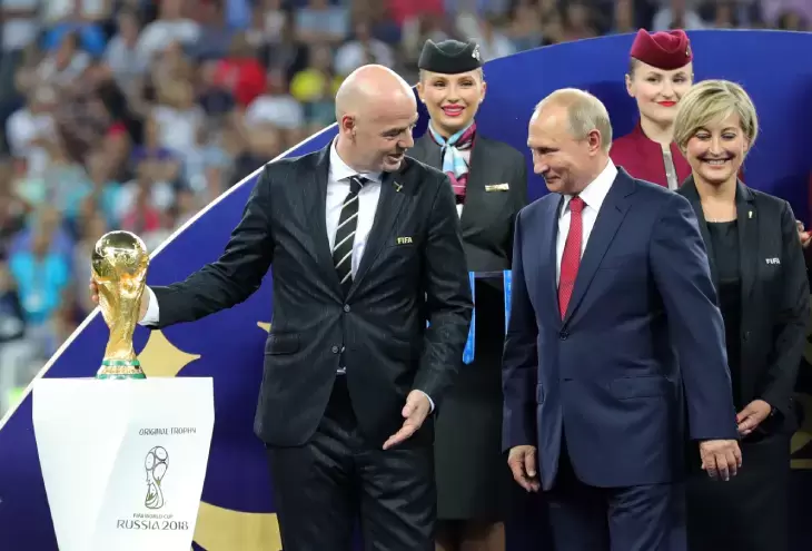 Джанни Инфантино и Владимир Путин