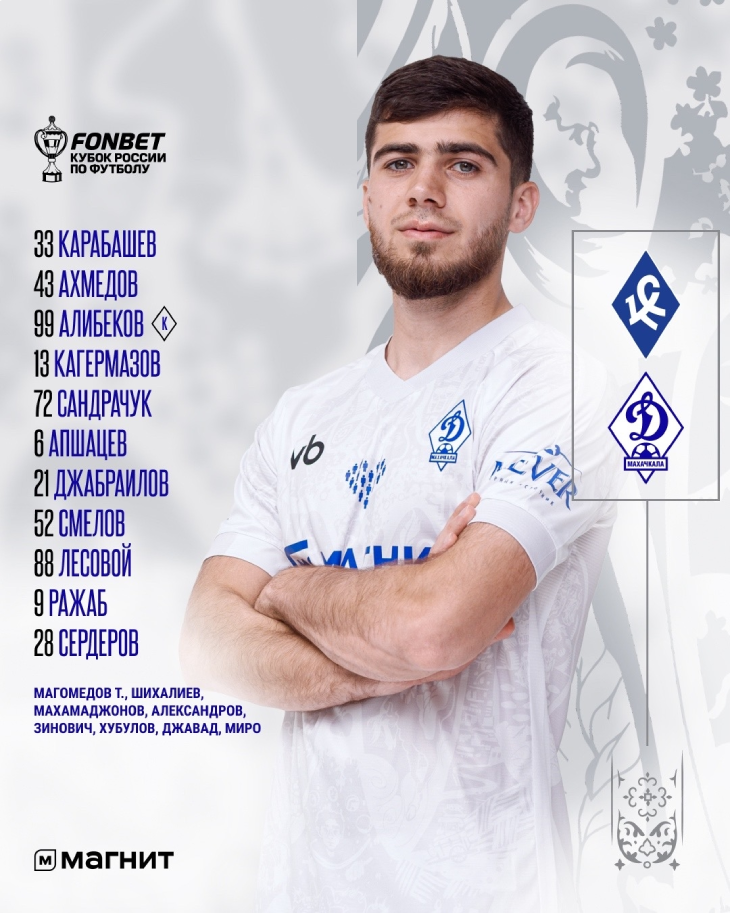 Стартовый состав «Динамо»