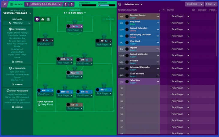Тактика для Football Manager