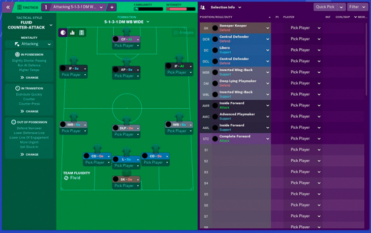 Тактика для Football Manager