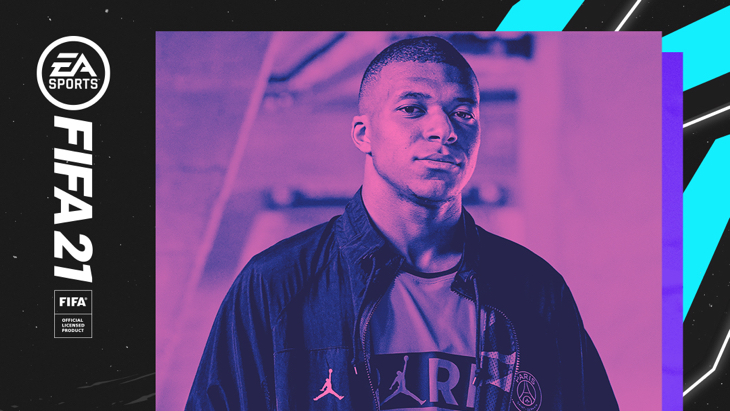 Килиан Мбаппе на обложке FIFA 21