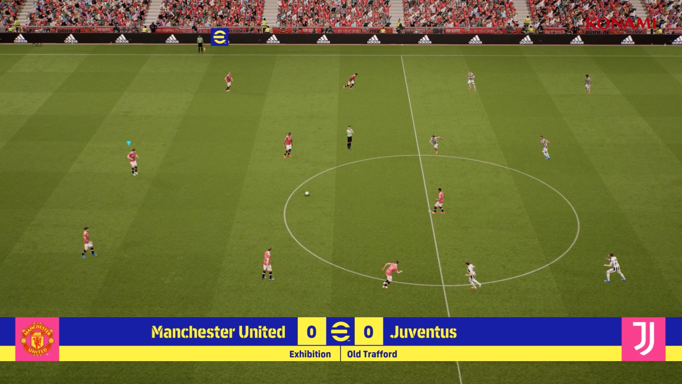 Скрин из матча в eFootball 2022