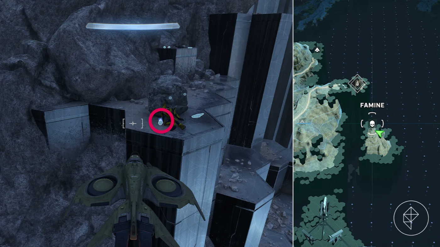 Скриншот и карта с Famine Skull